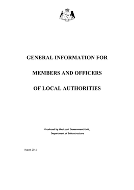 General Information for Members and Officers of Local Authorities