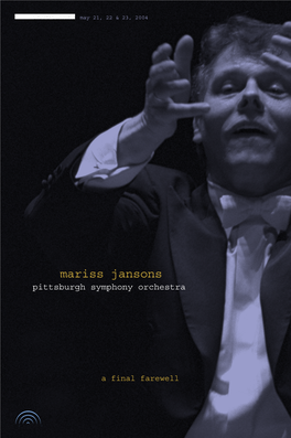 Mariss Jansons Pittsburgh Symphony Orchestra
