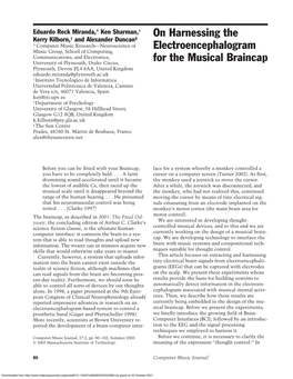 On Harnessing the Electroencephalogram for The