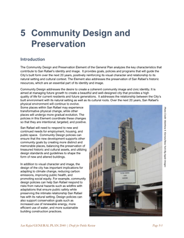 5 Community Design and Preservation