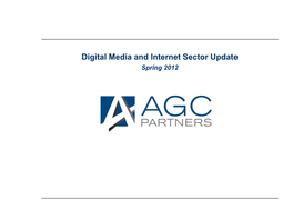 Digital Media and Internet Sector Update Spring 2012 Banker Profile