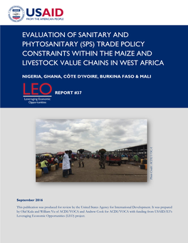 Trade Policy Constraints Within the Maize and Livestock Value Chains in West Africa