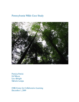 Pennsylvania Wilds Case Study