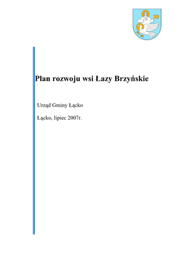 Plan Rozwoju Wsi Łazy Brzyńskie