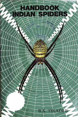 Handbook Indian Spiders