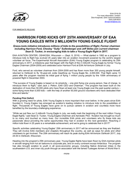 Eaa/Foundation News Release