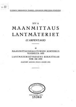 Maanmittaus Lantmäteri Et (L Arpentage)