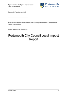 Portsmouth City Council Local Impact Report