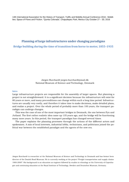 Planning of Large Infrastructures Under Changing Paradigms Bridge Building During the Time of Transition from Horse to Motor, 1855–1935