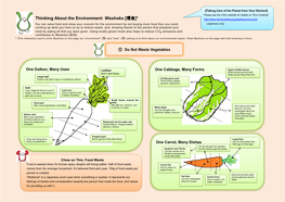 Thinking About the Environment: Washoku [環食]*