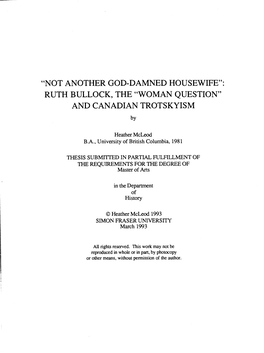 Ruth Bullock, the 