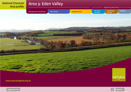 Area 9: Eden Valley Area Profile: Supporting Documents