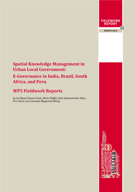 Spatial Knowledge Management in Urban Local Government: E-Governance in India, Brazil, South Africa, and Peru