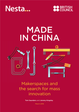 Made in China, Makerspaces and the Search for Mass Innovation