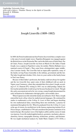 Joseph Liouville (1809–1882)