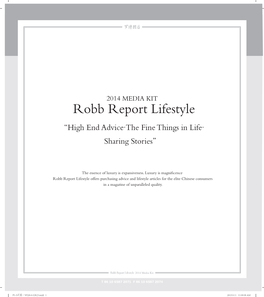 Robb Report Lifestyle