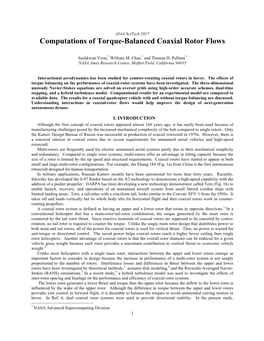 Computations of Torque-Balanced Coaxial Rotor Flows