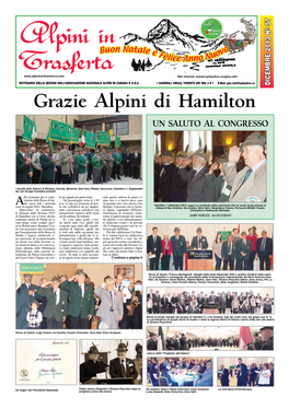 Grazie Alpini Di Hamilton Di Alpini Grazie ------Ni Diquestafestaormaitradizio Vecio