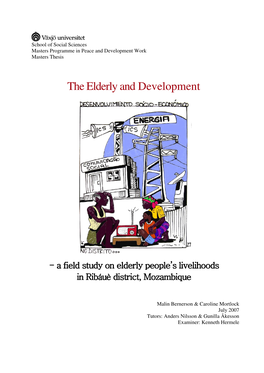 The Elderly and Development