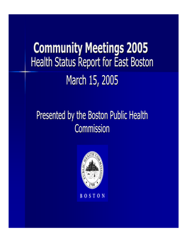 Health of East Boston