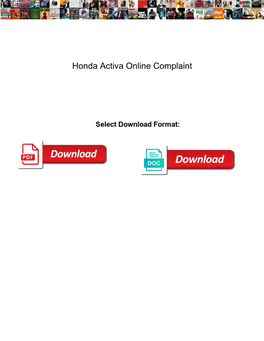 Honda Activa Online Complaint