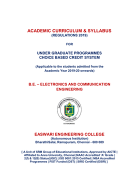 Academic Curriculum & Syllabus