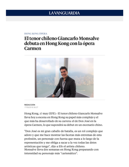 Eltenorchilenogiancarlomonsalve Debutaenhongkongconlaópera