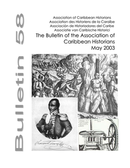 Bulletin of the Association of Caribbean Historians 1