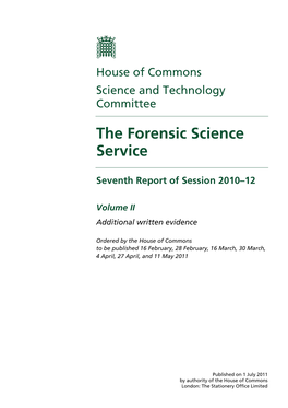 The Forensic Science Service