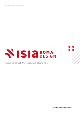 Isia Handbook for Erasmus Students Contents