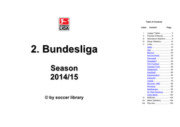 2. Bundesliga - Season 2014/15