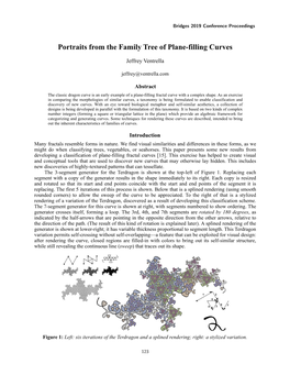 Portraits from the Family Tree of Plane-Filling Curves