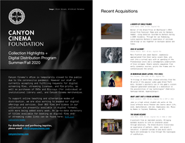 Canyon Cinema Foundation