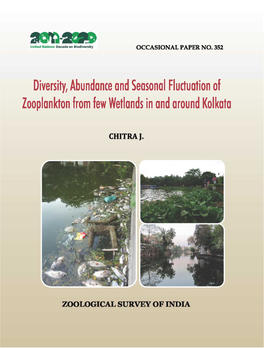 Diversity, Abundance and Seasonal Fluctuation of Zooplankton from Few Wetlands in and Around Kolkata