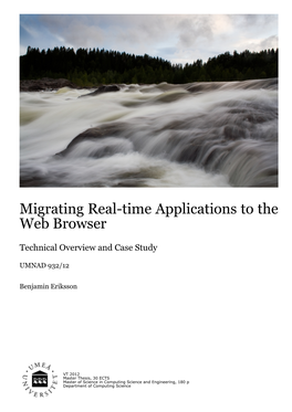 Migrating Real-Time Applications to the Web Browser