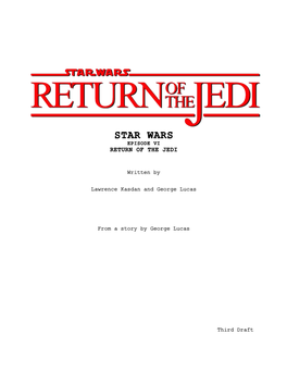 Star Wars Episode Vi Return of the Jedi