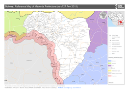 Guinea: Reference Map of Macenta Prefecture (As of 27 Fev 2015)