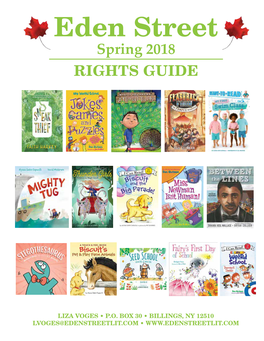 Eden Street Spring 2018 Rights Guide