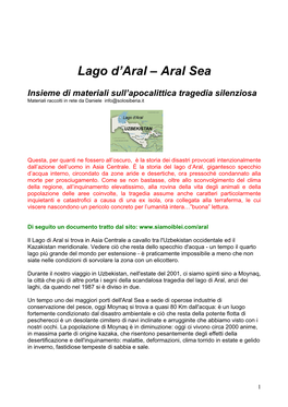 Lago D'aral – Aral