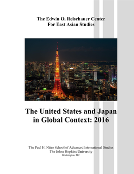 The United States and Japan in Global Context: 2016