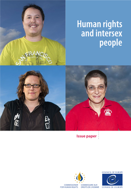 Human Rights and Intersex People: Issue Paper