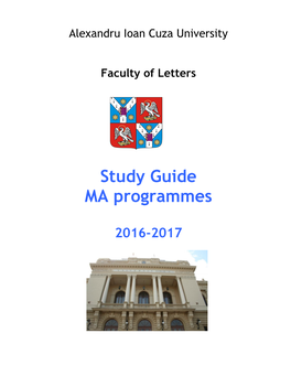 Study Guide Master's Programmes