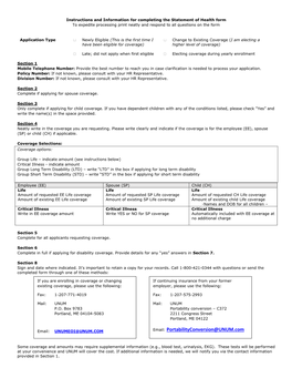 Portabilityconversion@UNUM.Com Email: UNUMEOI@UNUM.COM