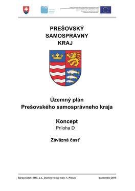 Územný Plán Prešovského Samosprávneho Kraja