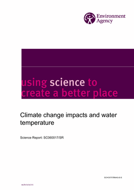 Climate Change Impacts and Water Temperature