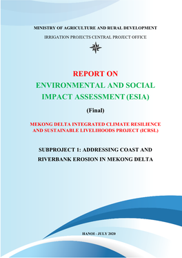 Environmental and Social Impact Assessment Report (ESIA)