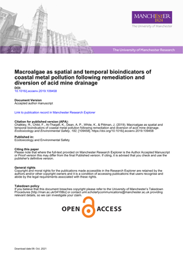 Chalkley Et Al Paper Revision