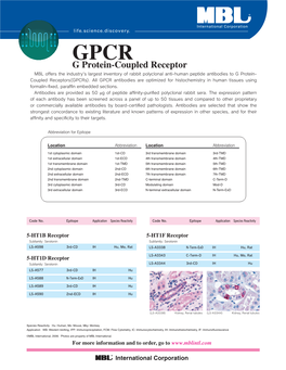 G Protein-Coupled Receptor GPCR