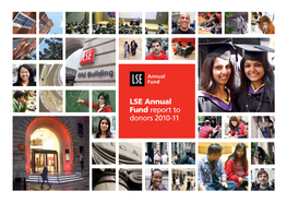 LSE Annual Fund Report to Donors 2010-11 PAGES 1-2