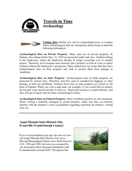 Travels in Time Archaeology